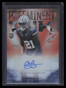 2024 Topps Signature Class Ink Autographs Orange Caelen Carson Rookie Auto 18/50