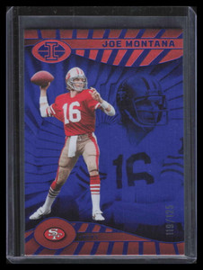 2024 Panini Illusions Trophy Collection Blue 98 Joe Montana 119/125