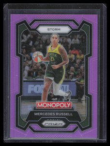 2024 Panini Prizm Monopoly WNBA Pink Refractor 46 Mercedes Russell 143/149