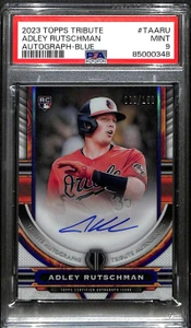 2023 Topps Tribute Autographs Blue Adley Rutschman Rookie Auto 80/150 PSA 9 MINT