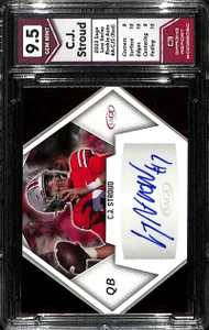 2023 SAGE HIT Autographs Red ACJS CJ Stroud Rookie Auto C3 Grading 9.5 GEM MINT