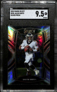 2020 Select Prizm Silver Refractor 250 Jalen Hurts Rookie Club Level SGC 9.5 MT+
