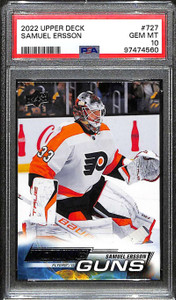 2022-23 Upper Deck 727 Samuel Ersson Rookie YG Young Guns PSA 10 GEM MT