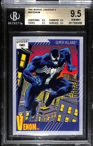 1991 Marvel Universe II 58 Venom BGS 9.5 GEM MINT