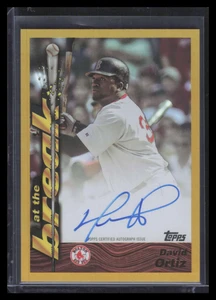 2024 Topps Archives At the Break Autograph Gold Foilboard David Ortiz Auto 45/50