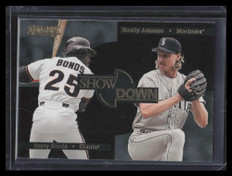 1996 Donruss Showdown 2 Randy Johnson Barry Bonds 9301/10000