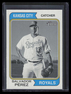 2023 Topps Heritage Black and White Image Variations 13 Salvador Perez SP