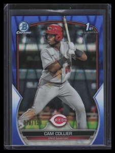 2023 Bowman Chrome Prospects Blue RayWave Refractor Cam Collier Rookie 78/150