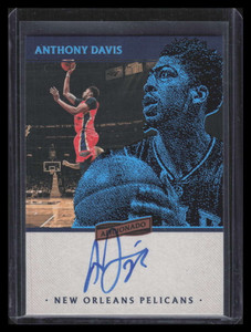 2016-17 Panini Aficionado Signatures 7 Anthony Davis Auto 45/125