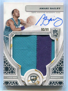 2023-24 Topps Royalty 101 Amari Bailey Rookie Patch Auto 90/99
