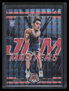 2024-25 Panini Mosaic Jam Masters Mosaic Red Fluorescent 6 Zach Edey RC 31/75