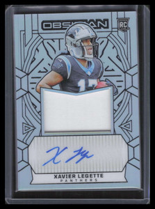 2024 Panini Obsidian Jumbo Autographs Silver Xavier Legette RC Jersey Auto 15/99