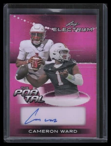 2024 Leaf Electrum The Portal Autographs Pink tpacw1 Cameron Ward RC Auto 4/4