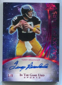 2024 ITG Used Sports Galaxy of Sports Purple Holo gstb1 Terry Bradshaw Auto 3/9