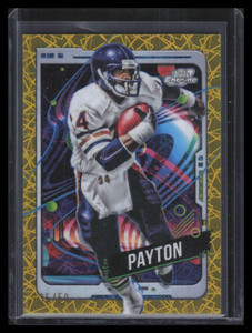 2024 Topps Cosmic Chrome Gold Interstellar Refractor 16 Walter Payton 35/50