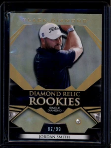 2024 Upper Deck Portfolio Black Diamond Relic Rookie Gems Jordan Smith RC 82/99