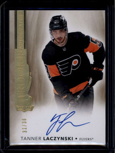 2021-22 The Cup Gold Spectrum 116 Tanner Laczynski Rookie Auto 31/36