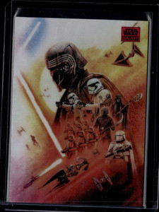 2025 Topps Chrome Star Wars Galaxy Magenta Lava Refractor 27 First Order 133/250