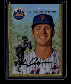 2023 Topps Chrome Platinum Toile Cream Gold Refractor 215 Pete Alonso 37/50