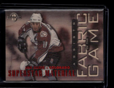 1997-98 Donruss Limited Fabric of the Game 4 Joe Sakic SS 439/500 Superstar