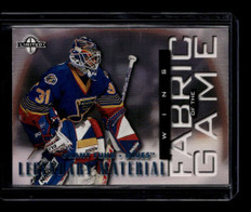 1997-98 Donruss Limited Fabric of the Game 45 Grant Fuhr L 18/100 Legendary
