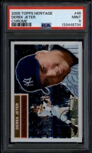 2005 Topps Heritage Chrome thc46 Derek Jeter 488/1956 PSA 9 MINT