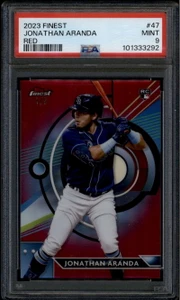 2023 Finest Red Refractor 47 Jonathan Aranda Rookie 1/5 PSA 9 MINT