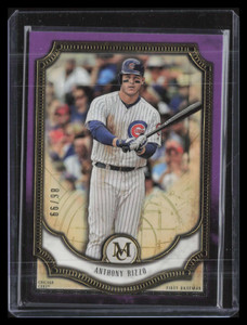 2018 Topps Museum Collection Amethyst 7 Anthony Rizzo 86/99