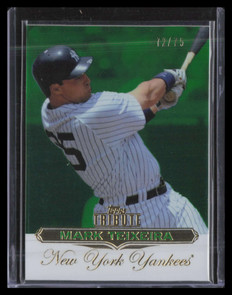 2011 Topps Tribute Green 10 Mark Teixeira 72/75
