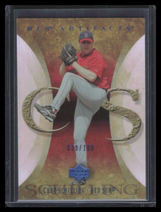 2005 Artifacts Rainbow Blue 27 Curt Schilling 39/100