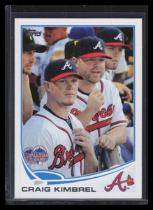 2013 Topps Update us53b Craig Kimbrel in Dugout Photo Variation SP