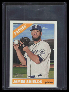 2015 Topps Heritage Mini 555 James Shields 18/100