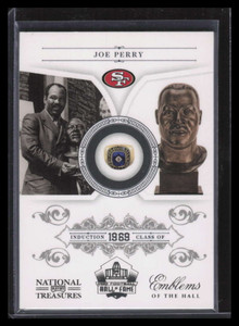 2010 Playoff National Treasures Emblems of the Hall 18 Joe Perry 50/99