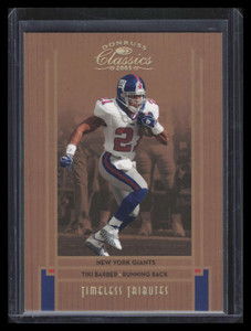 2005 Donruss Classics Timeless Tributes Bronze 64 Tiki Barber 4/100