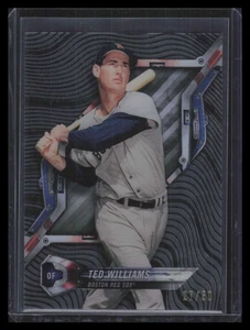 2018 Topps High Tek Magma Diffractors Black HTTW Ted Williams 27/50