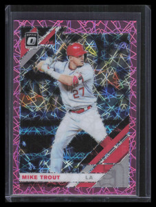 2019 Donruss Optic Pink Velocity Refractor 170 Mike Trout 9/199