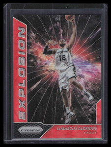 2016-17 Panini Prizm Explosion Orange Wave Refractor 14 LaMarcus Aldridge 14/25