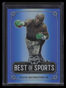 2019 Leaf Best of Sports Blue m04 Floyd Mayweather Jr. 12/35