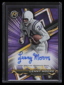 2023 Topps Composite Resurgence Autographs Purple Surge Lenny Moore Auto 51/99