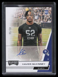 2020 Playoff Rookie Autograph Variations 290 Xavier McKinney Rookie Auto 42/50