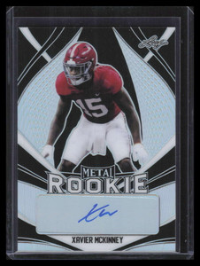 2020 Leaf Metal Rookie Autographs Black mrxm1 Xavier McKinney Rookie Auto 2/10