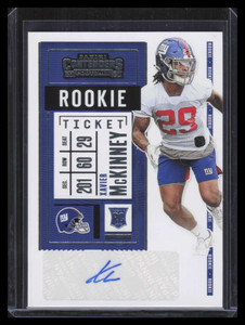 2020 Panini Contenders 168b Xavier McKinney Rookie Auto Variation SP