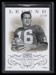 2013 Panini National Treasures 123 Frank Gifford 13/50