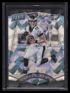 2017 Panini National Convention VIP Prizm Cracked Ice 10 Carson Wentz 15/25