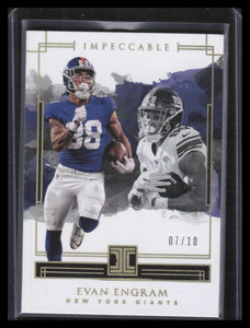 2018 Panini Impeccable Gold 48 Evan Engram 7/10