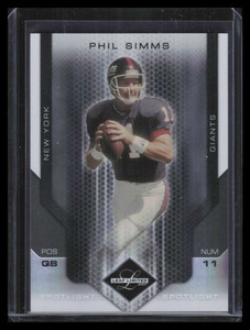 2007 Leaf Limited Silver Spotlight 174 Phil Simms 6/20