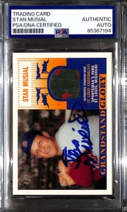 2004 Topps Heritage Grandstand Glory Stadium Stan Musial Seat PSA/DNA Auto