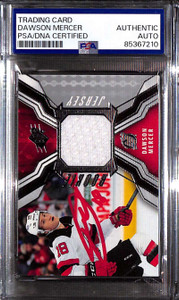 2021-22 SPx Jerseys Dawson Mercer Rookie Jersey PSA/DNA Authentic Auto 85367210