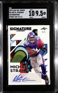 2023 Leaf Signature Series Street Art Michael Strahan Auto 1/1 SGC 9.5 MT+ 10