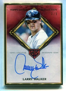 2024 Topps Gilded Gold Framed Hall of Famers Autographs Larry Walker Auto 3/5